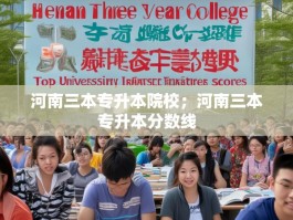 河南三本专升本院校；河南三本专升本分数线
