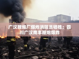 广汉鞭炮厂爆炸消防员牺牲；四川广汉南丰鞭炮爆炸