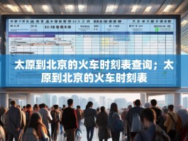 太原到北京的火车时刻表查询；太原到北京的火车时刻表