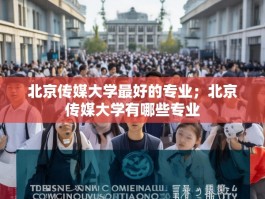 北京传媒大学最好的专业；北京传媒大学有哪些专业