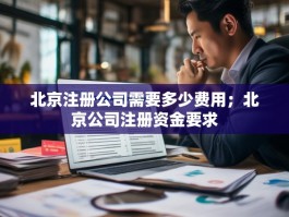 北京注册公司需要多少费用；北京公司注册资金要求