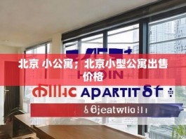 北京 小公寓；北京小型公寓出售价格