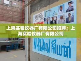 上海实验仪器厂有限公司招聘；上海实验仪器厂有限公司