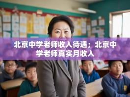 北京中学老师收入待遇；北京中学老师真实月收入