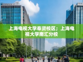 上海电视大学奉贤校区；上海电视大学南汇分校