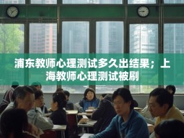 浦东教师心理测试多久出结果；上海教师心理测试被刷