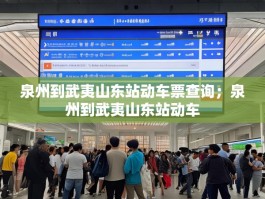 泉州到武夷山东站动车票查询；泉州到武夷山东站动车