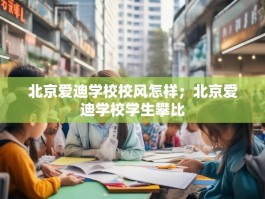 北京爱迪学校校风怎样；北京爱迪学校学生攀比