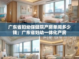 广东省妇幼保健院产房单间多少钱；广东省妇幼一体化产房