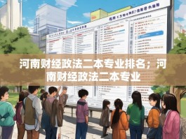 河南财经政法二本专业排名；河南财经政法二本专业