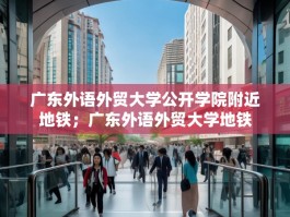 广东外语外贸大学公开学院附近地铁；广东外语外贸大学地铁