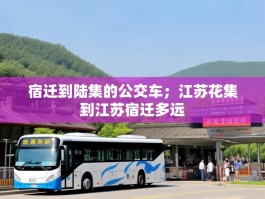 宿迁到陆集的公交车；江苏花集到江苏宿迁多远