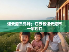 连云港三兄妹；江苏省连云港市一家四口