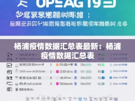 杨浦疫情数据汇总表最新：杨浦疫情数据汇总表
