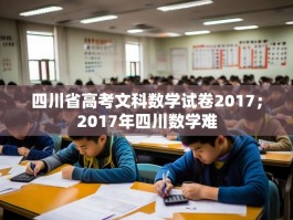 四川省高考文科数学试卷2017；2017年四川数学难