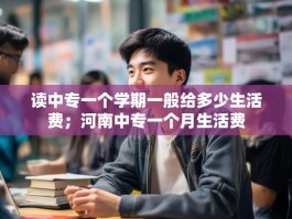 读中专一个学期一般给多少生活费；河南中专一个月生活费