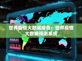 世界疫情大数据报告：世界疫情大数据预测系统