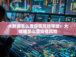 大数据怎么查疫情风险等级：大数据怎么查疫情风险