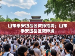 山东泰安岱岳区教师招聘；山东泰安岱岳区教师编