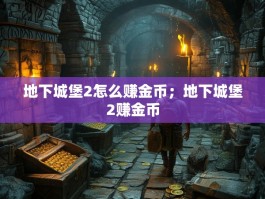地下城堡2怎么赚金币；地下城堡2赚金币