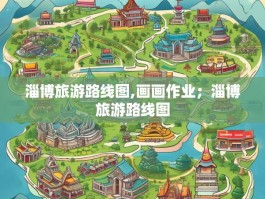 淄博旅游路线图,画画作业；淄博旅游路线图