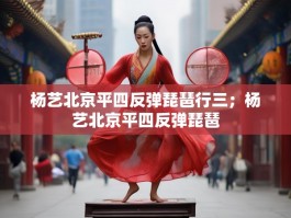 杨艺北京平四反弹琵琶行三；杨艺北京平四反弹琵琶