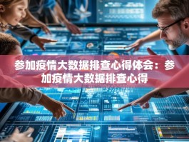 参加疫情大数据排查心得体会：参加疫情大数据排查心得