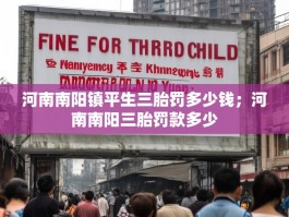 河南南阳镇平生三胎罚多少钱；河南南阳三胎罚款多少