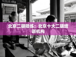 北京二胡陪练；北京十大二胡培训机构