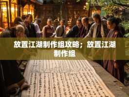 放置江湖制作组攻略；放置江湖制作组