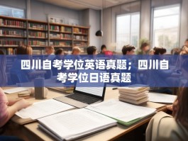 四川自考学位英语真题；四川自考学位日语真题