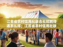 江苏省农村信用社联合社招聘待遇怎么样；江苏省农村信用社联合社招聘