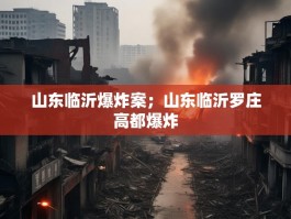 山东临沂爆炸案；山东临沂罗庄高都爆炸