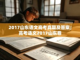 2017山东语文高考真题及答案；高考语文2017山东卷