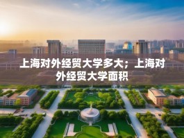 上海对外经贸大学多大；上海对外经贸大学面积
