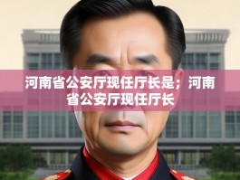 河南省公安厅现任厅长是；河南省公安厅现任厅长