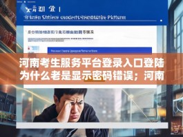 河南考生服务平台登录入口登陆为什么老是显示密码错误；河南考生服务平台登录
