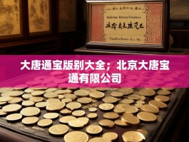 大唐通宝版别大全；北京大唐宝通有限公司