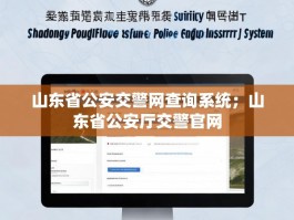 山东省公安交警网查询系统；山东省公安厅交警官网