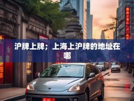 沪牌上牌；上海上沪牌的地址在哪