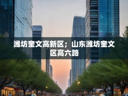潍坊奎文高新区；山东潍坊奎文区高六路
