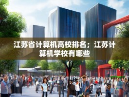 江苏省计算机高校排名；江苏计算机学校有哪些